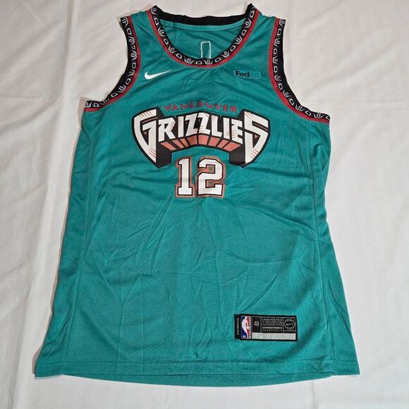 NIKE SWINGMAN SIZE 48 (LARGE) JA MORANT VANCOUVER GRIZZLIES THROWBACK JERSEY #12 - Picture 1 of 7